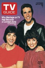 TV Guide cover - Scott Baio, Erin Moran, Henry Winkler - April 17, 1982