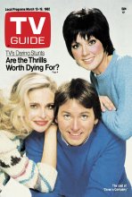TV Guide cover - Priscilla Barnes, Joyce DeWitt, John Ritter - March 13, 1982