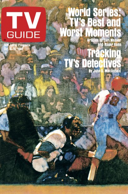 TV Guide cover - World Series: TV's Best and Worst Moments - October 9, 1982