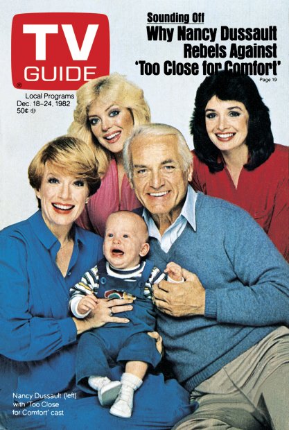 TV Guide cover - Michael Cannon, William Cannon, Lydia Cornell, Nancy Dussault, Ted Knight, Deborah Van Valkenburgh - December 18, 1982