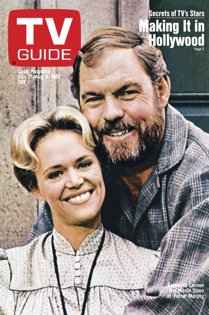 TV Guide cover - Katherine Cannon, Merlin Olsen - July 31, 1982