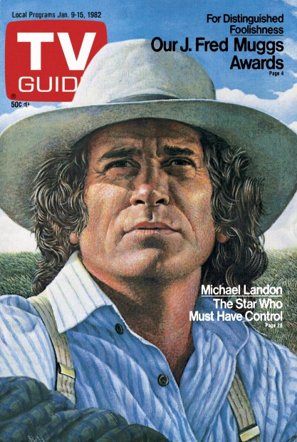 TV Guide cover - Michael Landon - January 9, 1982