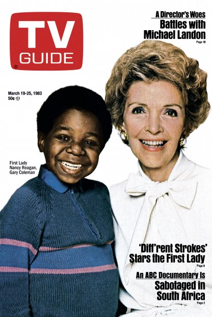TV Guide cover - Gary Coleman, Nancy Reagan - March 19, 1983