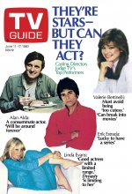 TV Guide cover - Alan Alda, Valerie Bertinelli, Erik Estrada, Linda Evans - June 11, 1983
