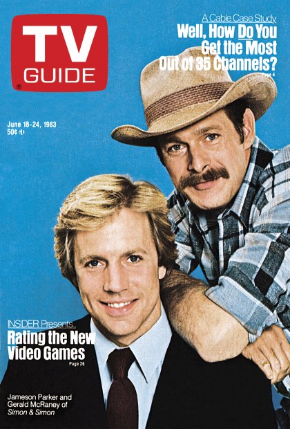 TV Guide cover - Gerald McRaney, Jameson Parker - June 18, 1983