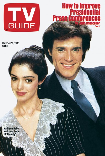 TV Guide cover - Kathleen Beller, John James - May 14, 1983