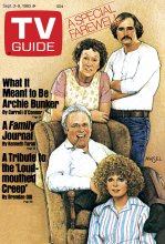 TV Guide cover - Carroll O'Connor, Rob Reiner, Jean Stapleton, Sally Struthers - September 3, 1983