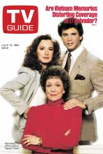 TV Guide cover - Ana Alicia, Lorenzo Lamas, Jane Wyman - July 9, 1983