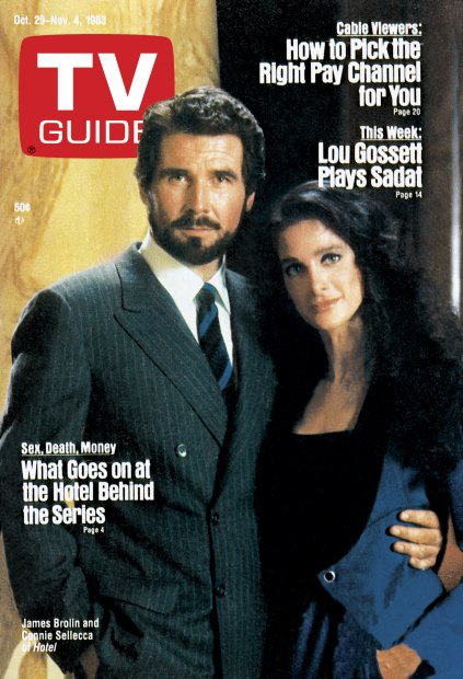 TV Guide cover - James Brolin, Connie Sellecca - October 29, 1983