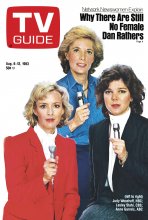 TV Guide cover - Anne Garrels, Lesley Stahl, Judy Woodruff - August 6, 1983