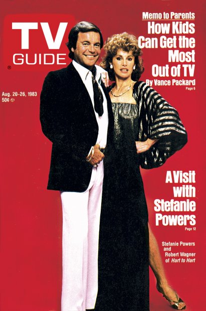 TV Guide cover - Stefanie Powers, Robert Wagner - August 20, 1983