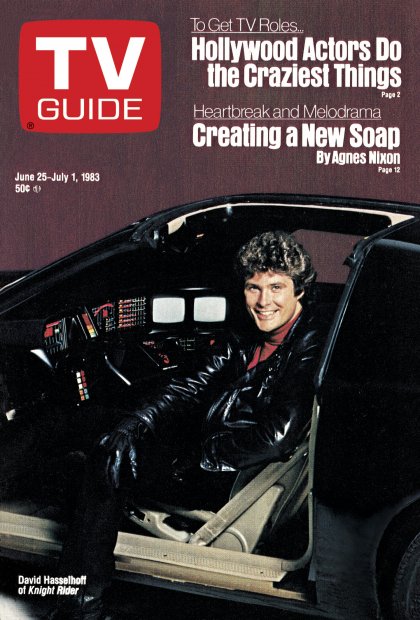TV Guide cover - David Hasselhoff - June 25, 1983