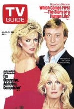 TV Guide cover - Donna Mills, Ted Shackelford, Joan Van Ark - July 23, 1983