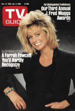 TV Guide cover - Farrah Fawcett - December 31, 1983