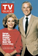 TV Guide cover - Johnny Carson, Barbara Walters - December 3, 1983