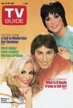 TV Guide cover - Priscilla Barnes, Joyce DeWitt, John Ritter - September 24, 1983