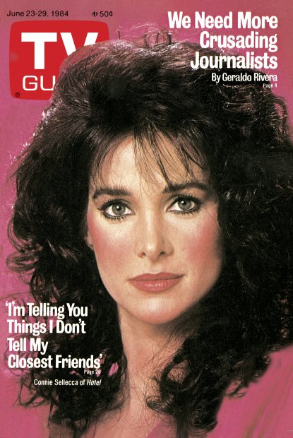 TV Guide cover - Connie Sellecca - June 23, 1984
