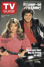 TV Guide cover - David Hasselhoff, Rebecca Holden - April 14, 1984