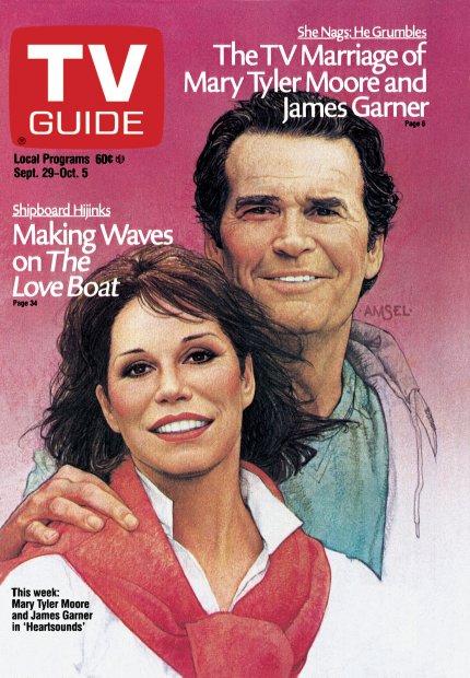 TV Guide cover - James Garner, Mary Tyler Moore - September 29, 1984