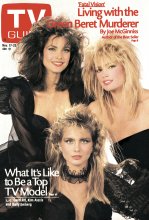 TV Guide cover - Kim Alexis, Carol Alt, Kelly Emberg - November 17, 1984
