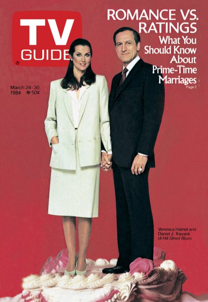 TV Guide cover - Veronica Hamel, Daniel J. Travanti - March 24, 1984