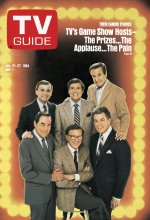 TV Guide cover - Bob Barker, Jack Barry, Bill Cullen, Monty Hall, Wink Martindale, Pat Sajak - January 21, 1984