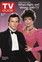 TV Guide cover - Joan Collins, Michael Nader - November 10, 1984