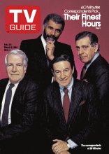 TV Guide cover - Ed Bradley, Harry Reasoner, Morley Safer, Mike Wallace - February 25, 1984