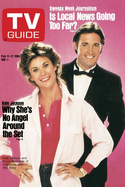 TV Guide cover - Bruce Boxleitner, Kate Jackson - February 11, 1984