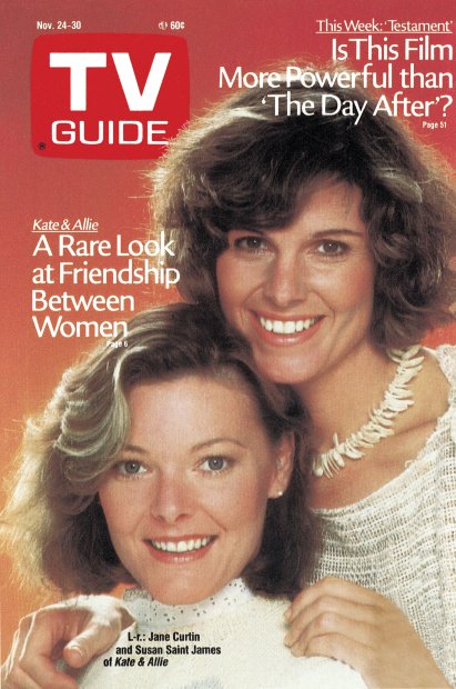 TV Guide cover - Jane Curtin, Susan Saint James - November 24, 1984