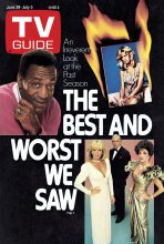 TV Guide cover - Joan Collins, Bill Cosby, Linda Evans, Farrah Fawcett, John Forsythe - June 29, 1985