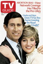 TV Guide cover - Charles George, Diana Spencer,Prince Charles, Prince of Wales (Charles Philip Arthur George), Princess of Wales, Lady Diana, Diana Frances, Princess Diana, Lady Di - November 9, 1985