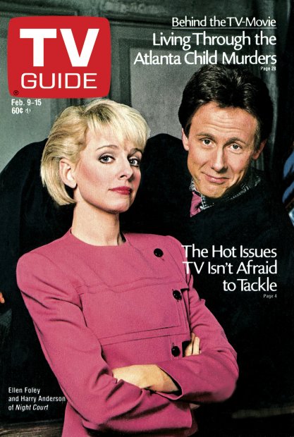 TV Guide cover - Harry Anderson, Ellen Foley - February 9, 1985