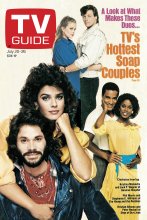 TV Guide cover - Kristian Alfonso, Kristina Malandro, Phil Morris, Peter Reckell, Jack P. Wagner, Stephanie E. Williams - July 20, 1985