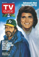 TV Guide cover - Victor French, Michael Landon - December 21, 1985