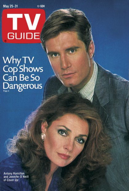 TV Guide cover - Antony Hamilton, Jennifer O'Neill - May 25, 1985