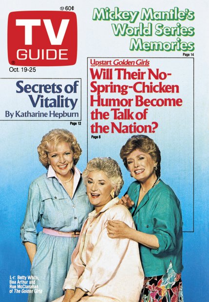 TV Guide cover - Bea Arthur, Rue McClanahan, Betty White - October 19, 1985
