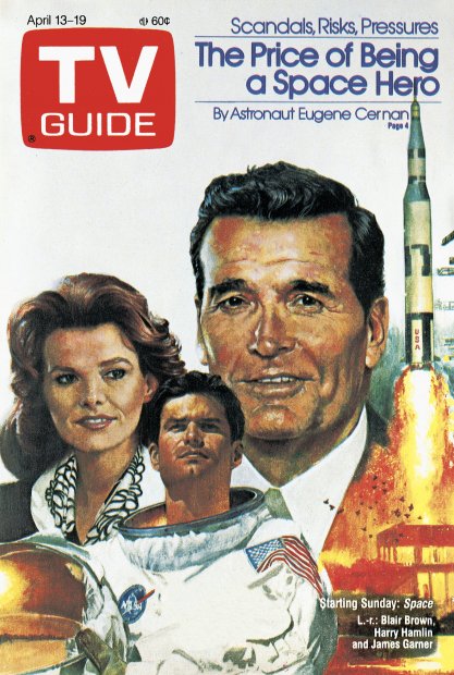 TV Guide cover - Blair Brown, James Garner, Harry Hamlin - April 13, 1985