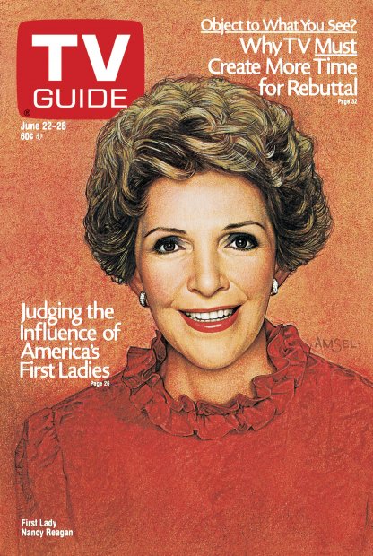 TV Guide cover - Nancy Reagan - June 22, 1985