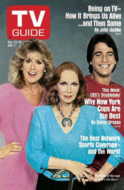 TV Guide cover - Tony Danza, Katherine Helmond, Judith Light - November 23, 1985