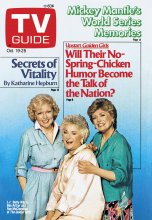 TV Guide cover - Bea Arthur, Rue McClanahan, Betty White - October 19, 1985