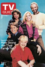 TV Guide cover - Justine Bateman, Meredith Baxter Birney, Michael J. Fox, Michael Gross, Tina Yothers - April 27, 1985