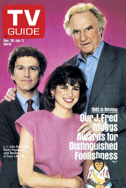 TV Guide cover - Penny Peyser, John Rubinstein, Jack Warden - December 28, 1985