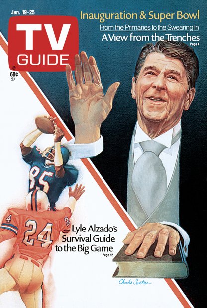 TV Guide cover - Ronald Reagan - January 19, 1985