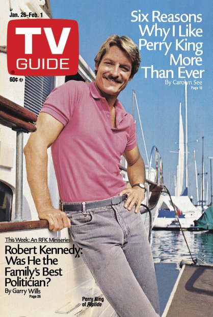TV Guide cover - Perry King - January 26, 1985