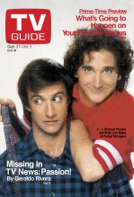 TV Guide cover - Mark Linn-Baker, Bronson Pinchot - September 27, 1986