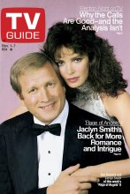 TV Guide cover - Ken Howard, Jaclyn Smith - November 1, 1986