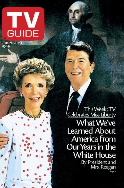 TV Guide cover - Nancy Reagan, Ronald Reagan - June 28, 1986