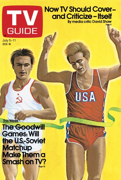 TV Guide cover - The Goodwill Games - July 5, 1986