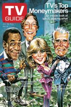 TV Guide cover - Richard Chamberlain, Bill Cosby, Linda Evans, John Forsythe - July 26, 1986